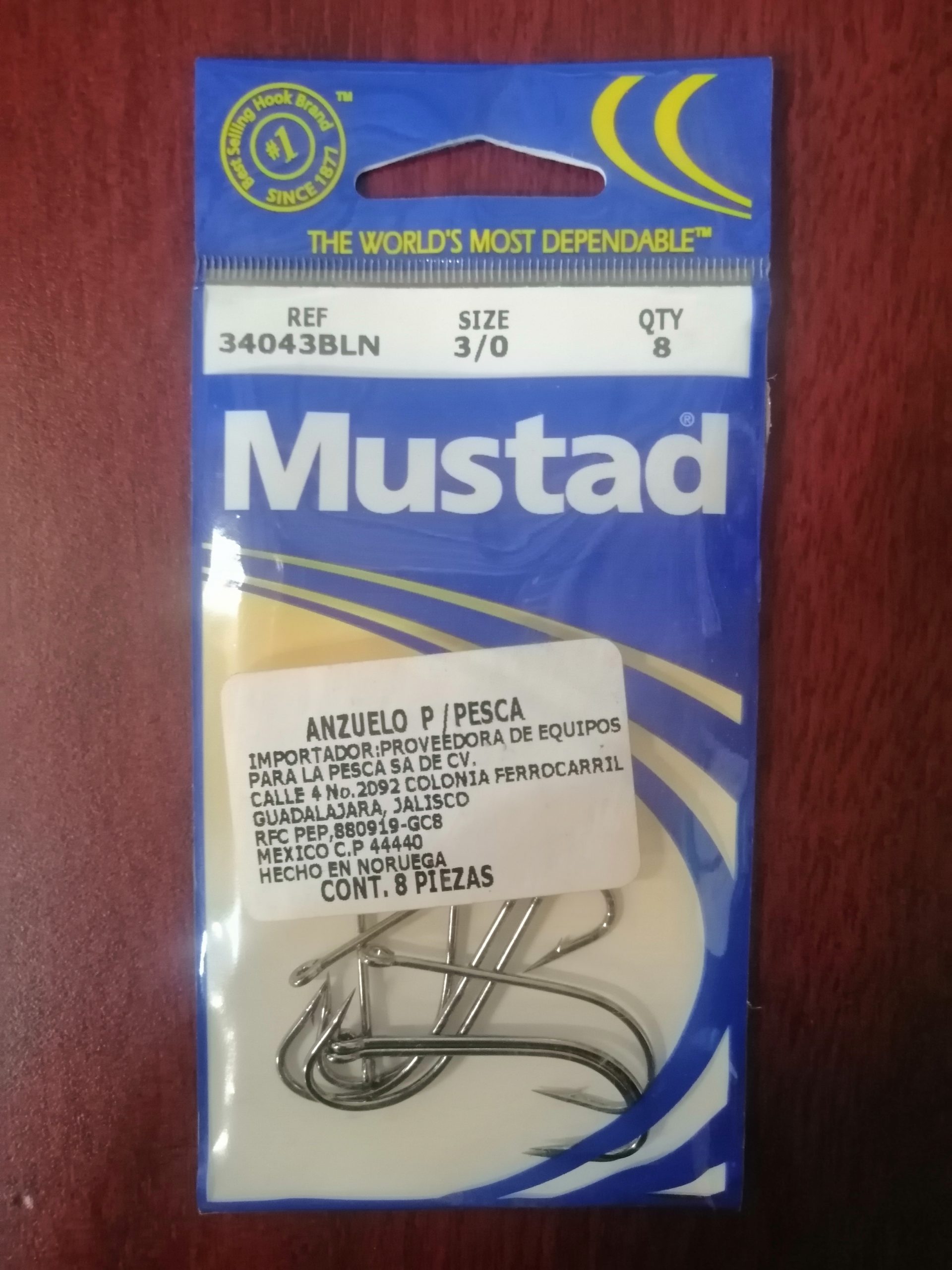 Anzuelo MUSTAD 34043