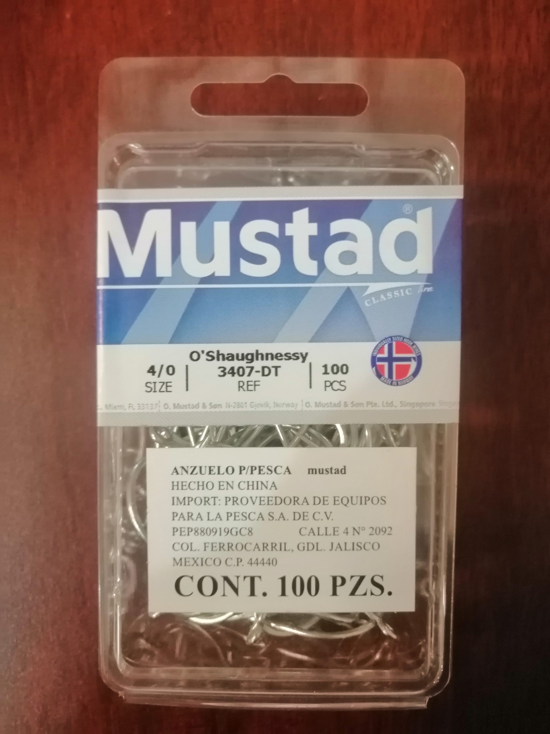Anzuelo MUSTAD 3407-DT 4/0