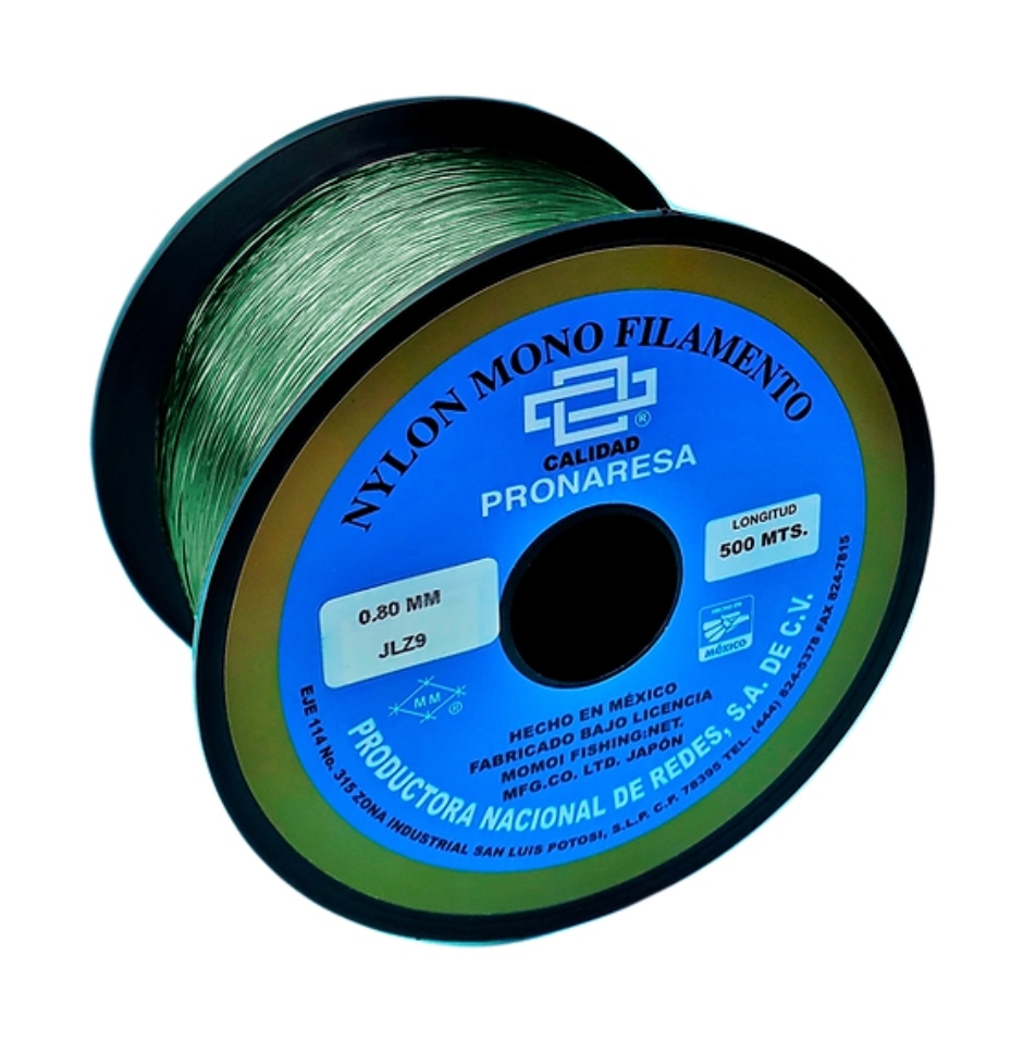 Hilo Monofilamento Verde 0.80x500MTS Verde
