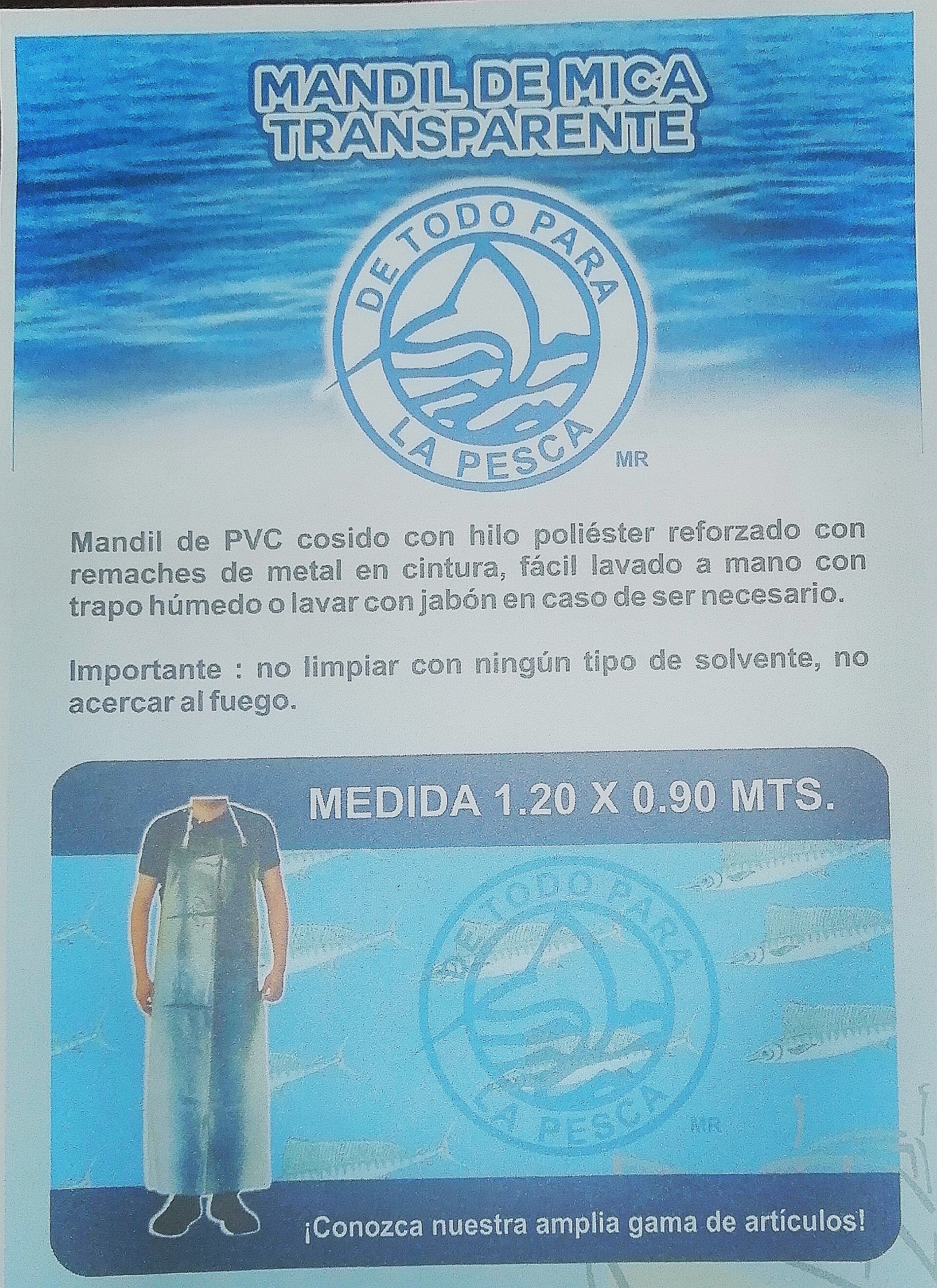 Mandil Mica Trasparente